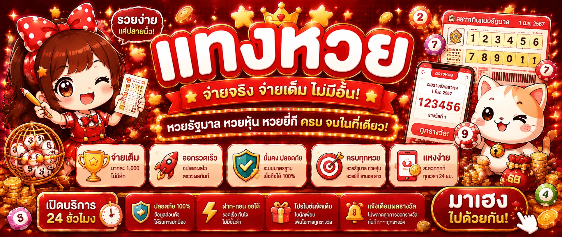 หวยออนไลน์ BIGWIN689 ครบทุกประเภทจ่ายบาทละ 900